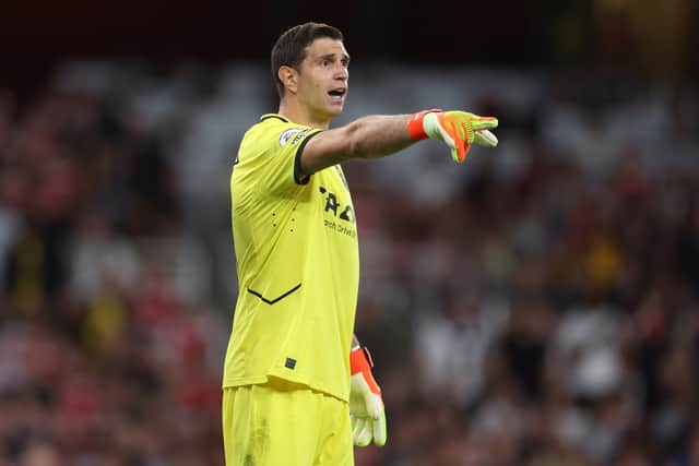 Emiliano Martinez is being linked with a move to Manchester United. Credit: Getty.