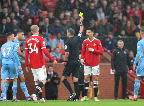 <p>Michael Oliver will take charge of Manchester City vs Man United this weekend. Credit: Getty.</p>