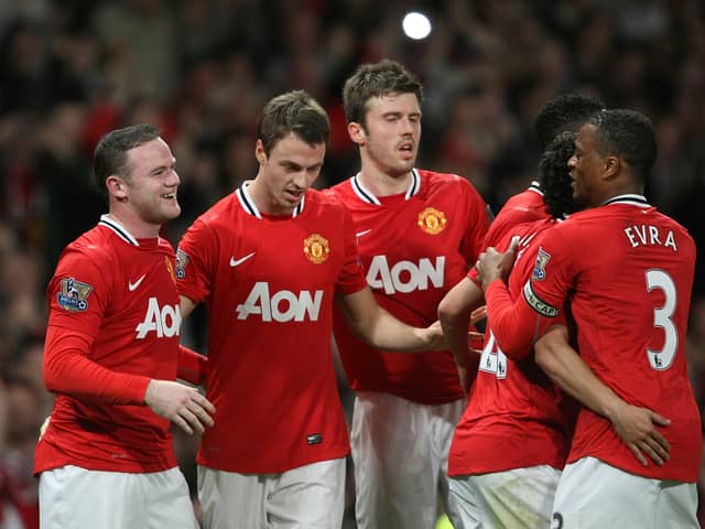Jonny Evans’ former Manchester United team-mates congratulated him on his international career. Credit: Getty.