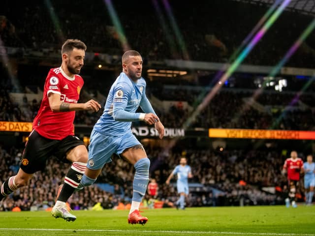 Manchester United face Manchester City this weekend. Credit: Getty.