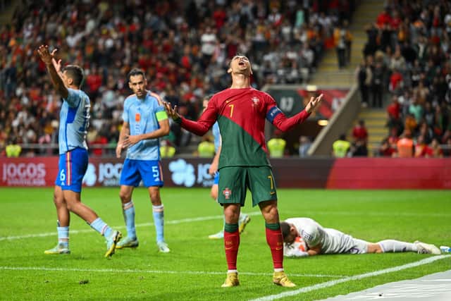 Ronaldo endured a frustrating international break. Credit: Getty.