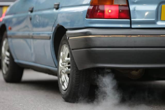 Vehicle exhausts are one source of PM2.5. Photo: Daniel Leal/AFP via Getty Images