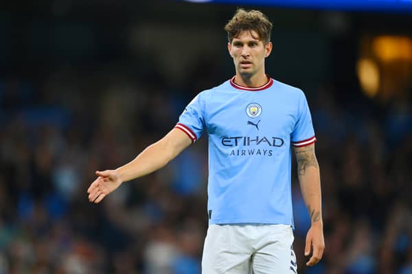 John Stones is a major doubt for Manchester City ahead of the derby on Sunday. Credit: Getty.
