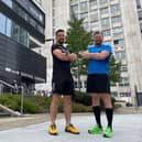 The team from The University of Manchester is running a leg of a relay to the COP27 climate talks in graphene trainers