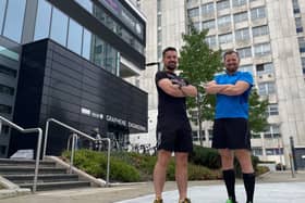 The team from The University of Manchester is running a leg of a relay to the COP27 climate talks in graphene trainers
