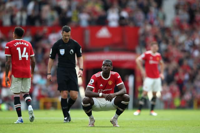 A video of Pogba reacting to United fans emerged after a game against Norwich last season. Credit: Getty.