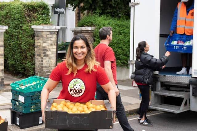 FoodCycle volunteers collecting surplus food to be turned into community meals