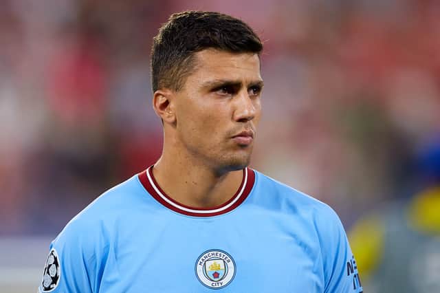 <p>Rodri misses the Manchester derby, but Marcus Rashford starts. Credit: Getty.</p>