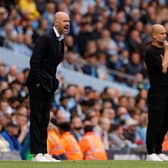 Erik ten Hag and Pep Guardiola.  
