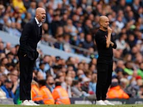 Erik ten Hag and Pep Guardiola.  