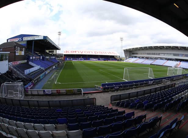<p>The incident took place before the match at Oldham Athletic’s Boundary Park</p>