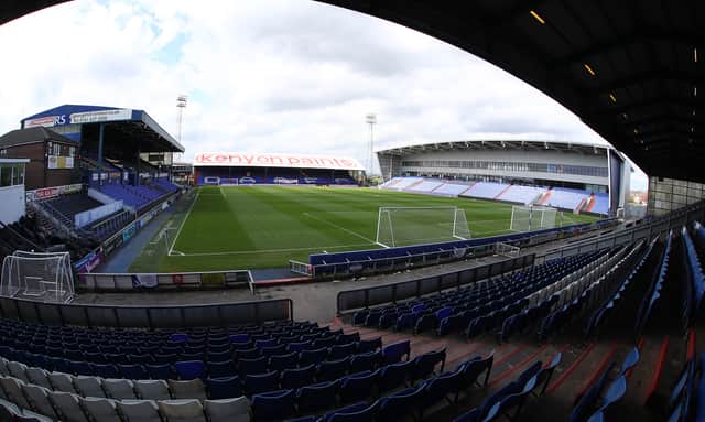 The incident took place before the match at Oldham Athletic’s Boundary Park