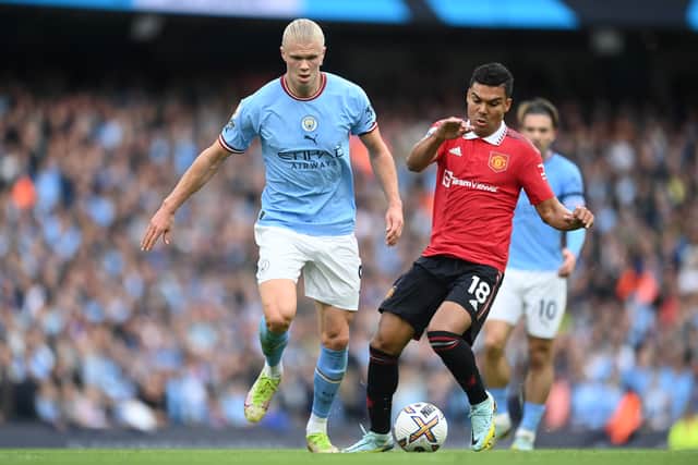 Casemiro came on in the second half against United. Credit: Getty.