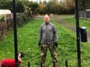 Reece Sanford working at Southwick Road Park back in October 2020