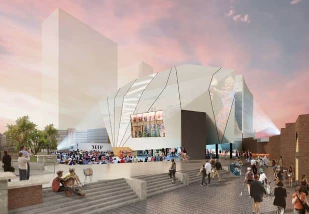 Plans for The Factory arts centre in Manchester. Credit: OMA. 