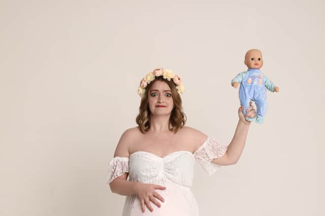 Amy Vreeke’s new show Glowing explores pregnancy and motherhood. Photo: Andy Hollingworth
