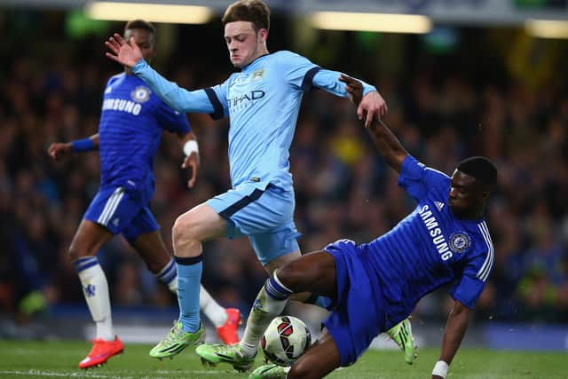 Barker made one first team appearance for City before being released in 2019. Credit: Getty. 