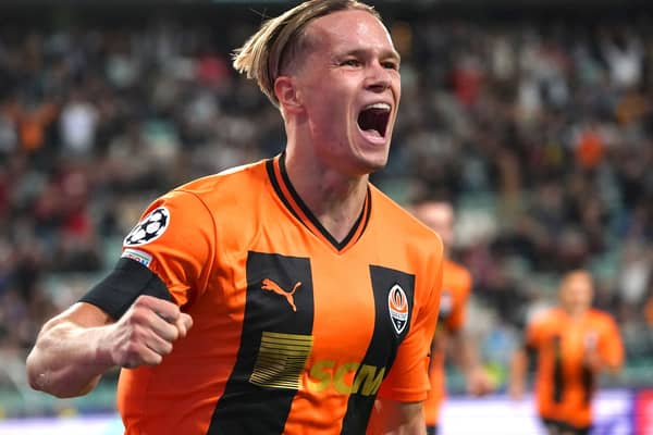 Shakhtar Donetsk winger Mykhailo Mudryk.  
