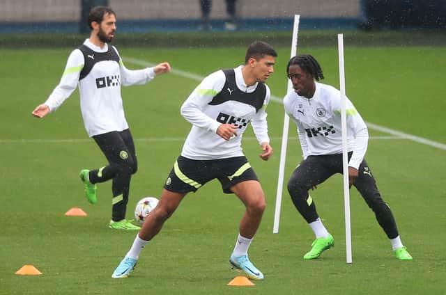 Rodri has been back in training this week. Credit: Getty.