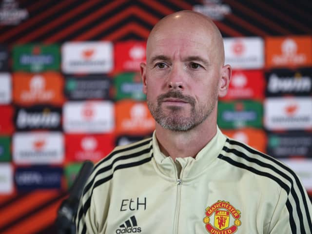 Erik ten Hag isn’t confident that four of his players will return to the team for Sunday’s game against Everton. Credit: Getty.