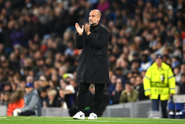 Pep Guardiola continues to rotate his team in the middle of a busy fixture schedule. Credit: Getty.
