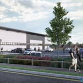 The CGI plans for the new Aldi store in Chadderton. Photo: The Harris Partnership/Aldi.