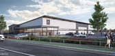 The CGI plans for the new Aldi store in Chadderton. Photo: The Harris Partnership/Aldi.