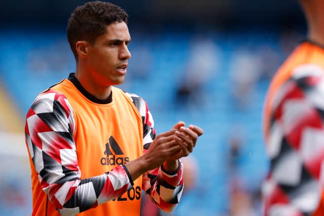 Varane might be available for the trip to Goodison Park. Credit: Getty.