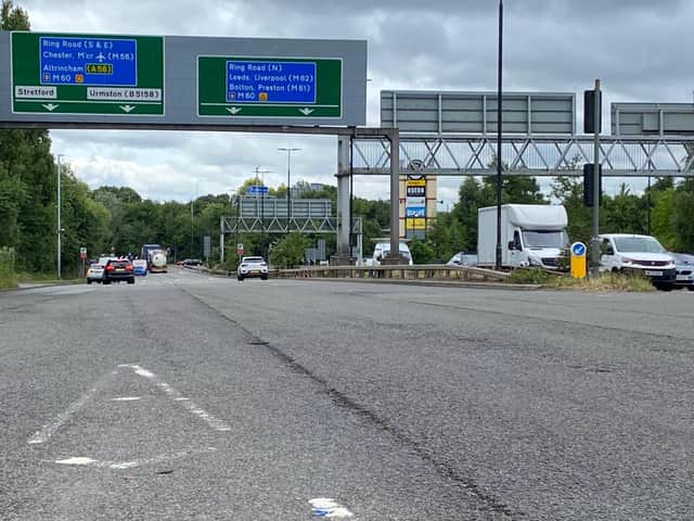 Parkway in Trafford, which received the most complaints about highway defects of any road in the borough
