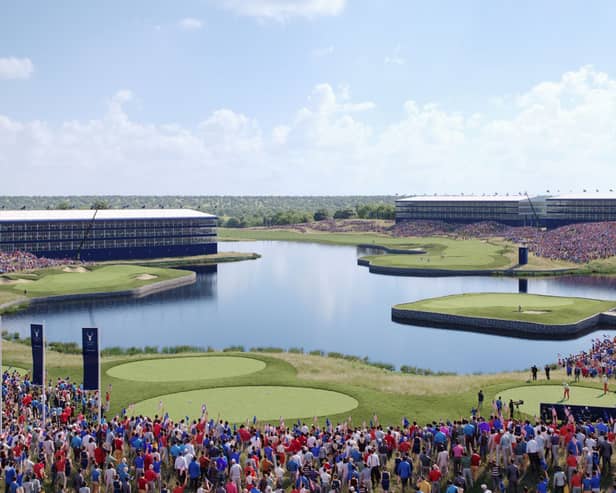 A CGI image of what a Ryder Cup at Hulton Park could look like. Photo: Peel L&P