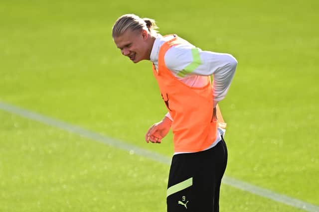 Haaland has made an immediate start to life at the Etihad. Credit: Getty.