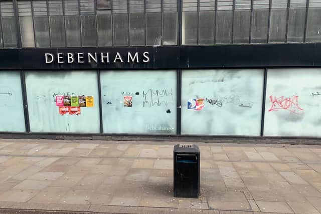 Manchester councillor Pat Karney took this picture of the former Debenhams store in Manchester