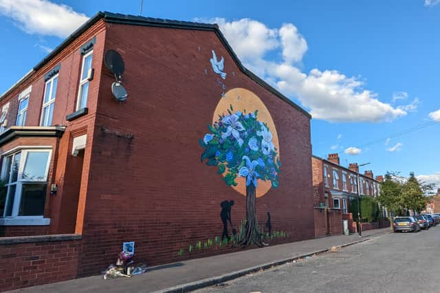 A Better Tomorrow - Together We Stand, a new mural by Amy Coney in memory of Rhamero West