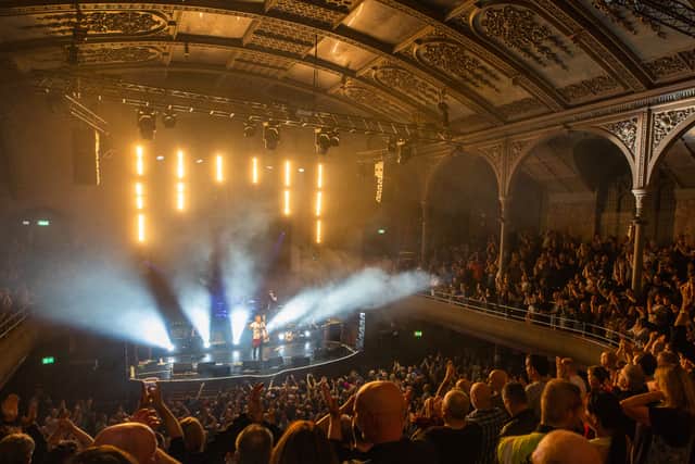 Peter Hook playing at the Albert Hall. Photo: Jody Hartley