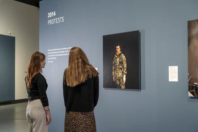 Photographs from the  Frontline by Anastasia Taylor-Lind at IWM North (14 October 2022 – 2 January 2023). Photo: Andrew Brooks.