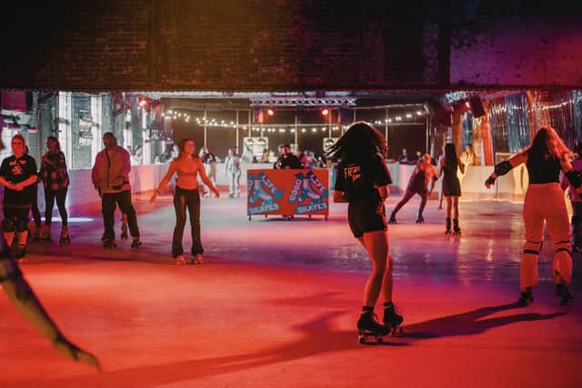 The roller rink at Escape to Freight Island Credit: Escape to Freight Island 