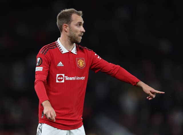 Christian Eriksen missed Manchester United's Premier League game with Newcastle United due to illness. Credit: Getty.