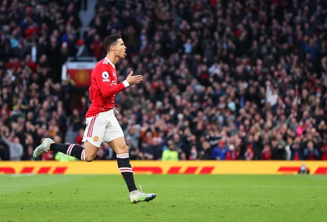 Ronaldo scored a hat-trick the last time United faced Tottenham. Credit: Getty.