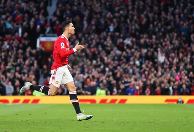 Ronaldo scored a hat-trick the last time United faced Tottenham. Credit: Getty.