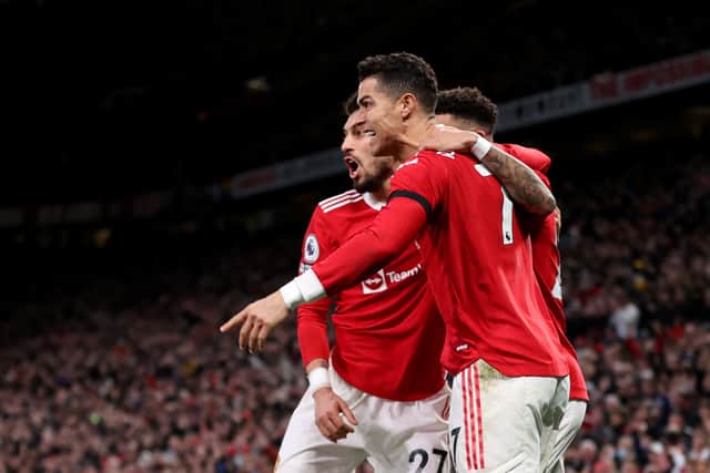 Ronaldo scored a hat-trick to secure United the win in this fixture last season. Credit: Getty.