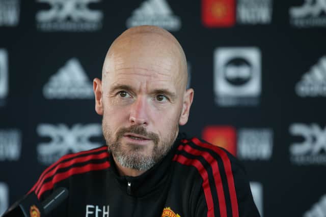 Ten Hag spoke to the media on Friday. Credit: Getty.