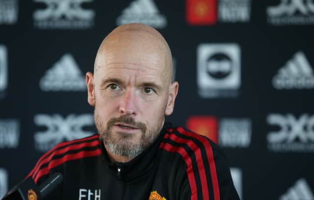 Ten Hag spoke to the media on Friday. Credit: Getty.