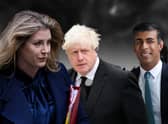 Boris Johnson (centre) is plotting an extraordinary comeback as prime minister but faces competition from Penny Mordaunt (left) and Rishi Sunak (right)