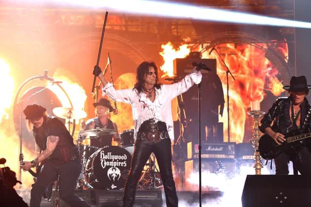 Johnny Depp’s Hollywood Vampires stops in Manchester for a concert at AO Arena.