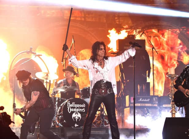 Johnny Depp’s Hollywood Vampires stops in Manchester for a concert at AO Arena.