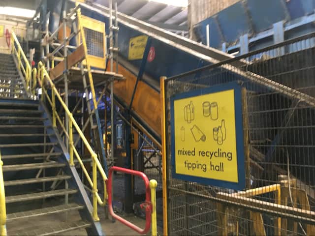 The Materials Recovery Facility (MRF) at Longley Lane, Manchester. Credit: LDRS.