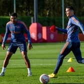 Cristiano Ronaldo was part of Manchester United’s training squad on Tuesday. Credit: Getty.