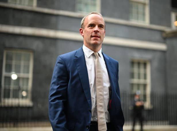 <p>Dominic Raab is returning to his old roles. Credit: Getty Images</p>