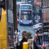 Buses on Oxford Road in Manchester. Photo: Transport for Greater Manchester