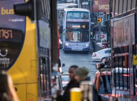 Buses on Oxford Road in Manchester. Photo: Transport for Greater Manchester